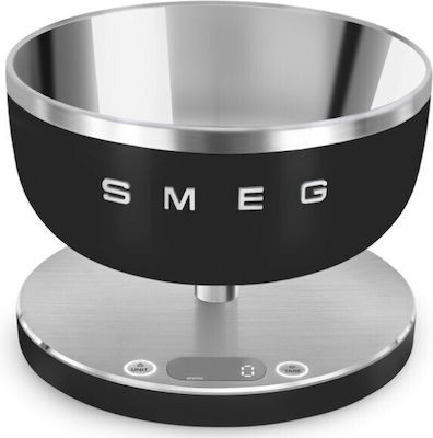 Ζυγαριά Κουζίνας Ψηφιακή Smeg KSC01BLMWW Μαύρη