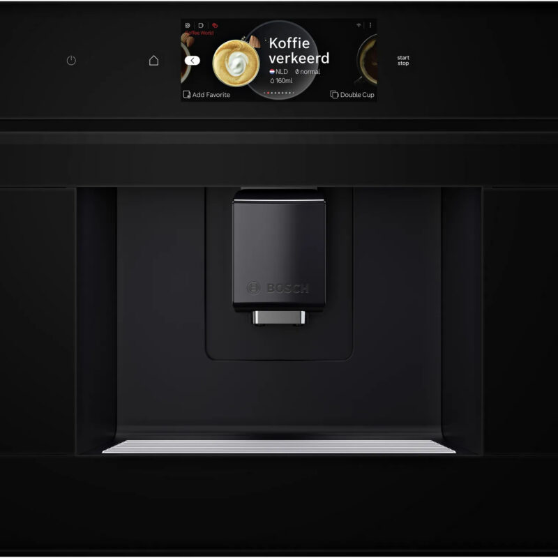 Bosch Αυτόματη Μηχανή Espresso Εντοιχιζόμενη 1500W Πίεσης 19bar με Μύλο και Wi-Fi Μαύρη CTL7181B0