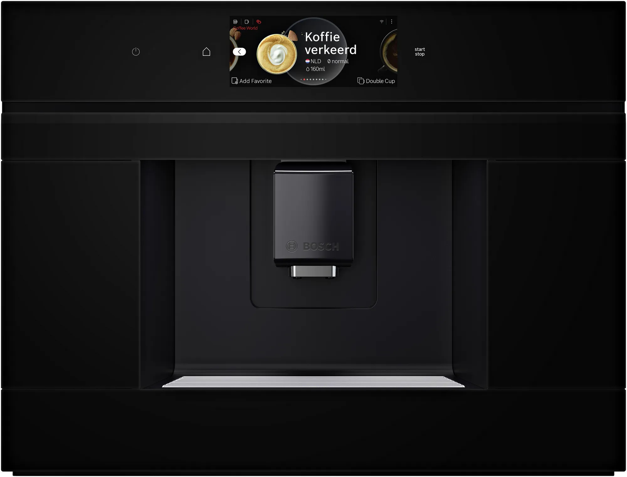Bosch Αυτόματη Μηχανή Espresso Εντοιχιζόμενη 1500W Πίεσης 19bar με Μύλο και Wi-Fi Μαύρη CTL7181B0