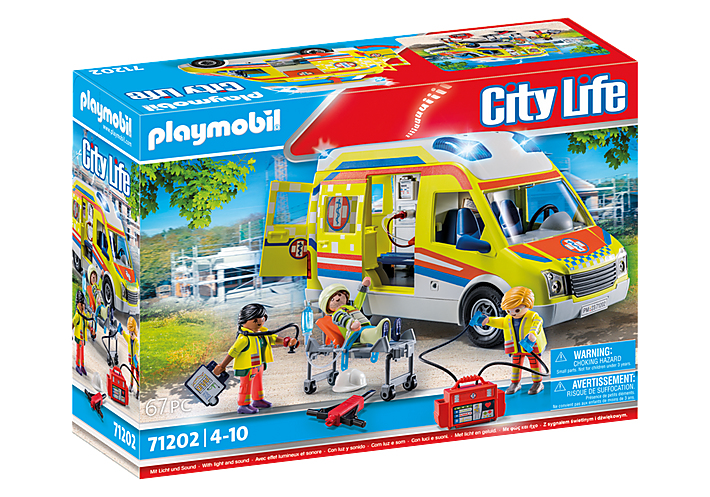Playmobil City Life 71202 Ασθενοφόρο με Διασώστες