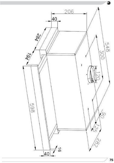 Απορροφητήρας AMICA OSC6212B Ελεύθερος 60cm Μαύρος 163 m³/h - Image 3