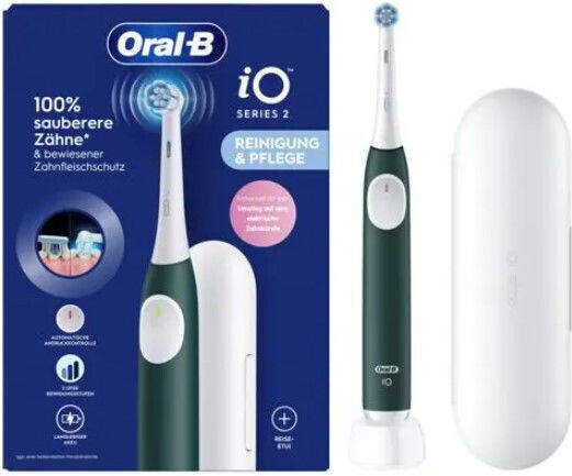 Oral-B Io Series 2 Ηλεκτρική Οδοντόβουρτσα με Θήκη Ταξιδίου Forest Green