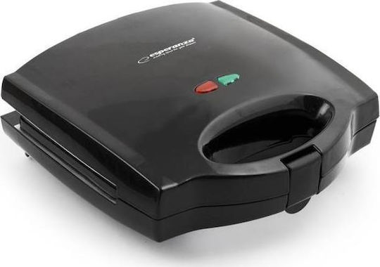 Esperanza EKT006K Τοστιέρα με Αποσπώμενες Πλάκες για 2 Τοστ 700W Black