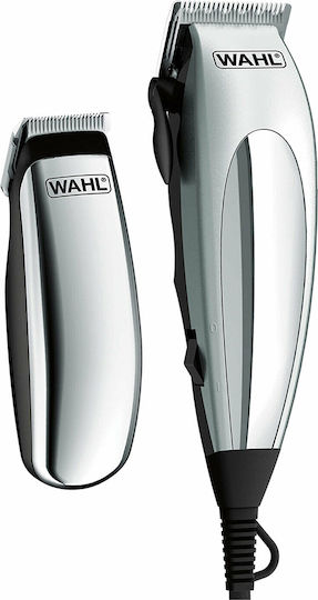 Wahl Professional Deluxe Home Pro Επαγγελματικό Σετ Κουρευτικής Μηχανής Ασημί 79305-1316