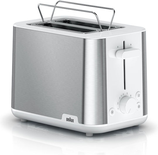 Braun HT 1510 Φρυγανιέρα 2 Θέσεων 900W Λευκή