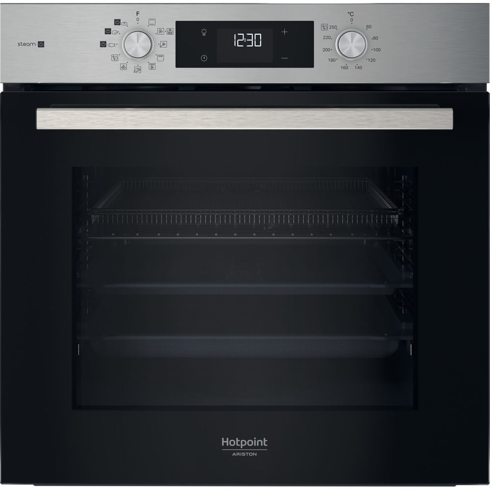 Φούρνος Άνω Πάγκου Hotpoint HAO 258HSU1F X 71lt A+ με Υδρόλυση Μαύρος/Ιnox