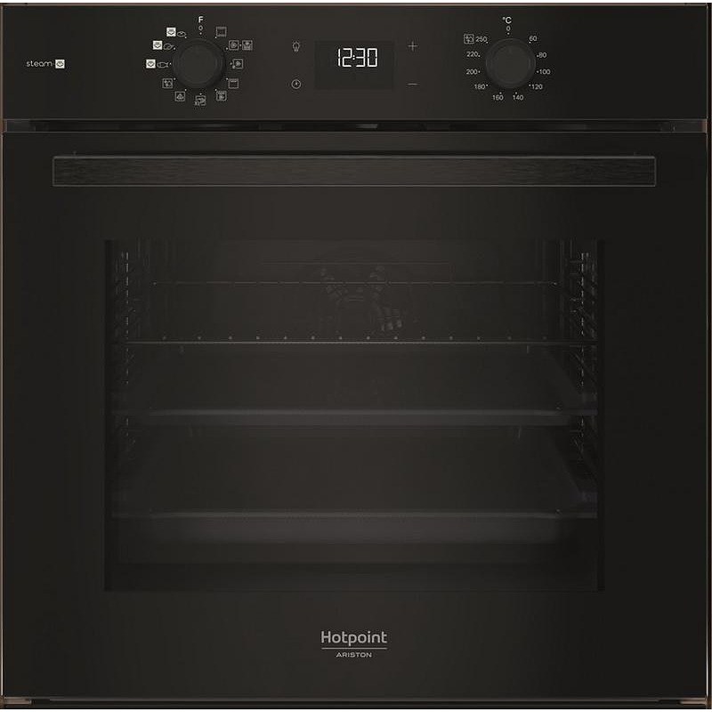 Φούρνος Άνω Πάγκου Hotpoint-Ariston HAO 458HS B 71Lt Α+ με Υδρόλυση Μαύρος