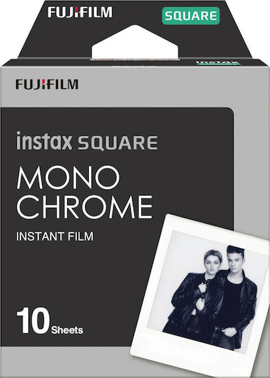 Fujifilm B&W/Monochrome Instax Square Instant Φιλμ (10 Exposures) Monochrome