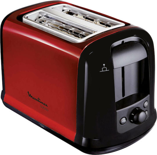 Moulinex LT261D 2 φέτα (-ες) 850 W Μαύρος (Μαύρο), Κόκκινο