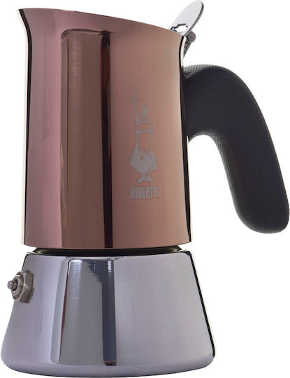 Bialetti Venus New Μπρίκι Espresso 2cups Inox Copper