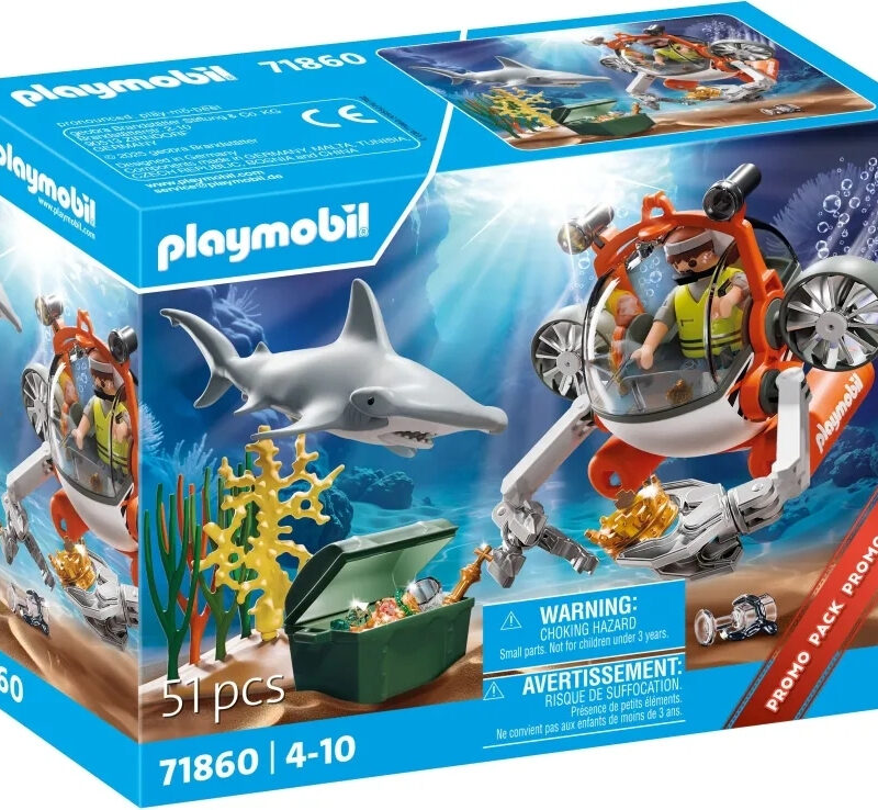 Playmobil 71860 Submarine Treasure Hunt Figure Set