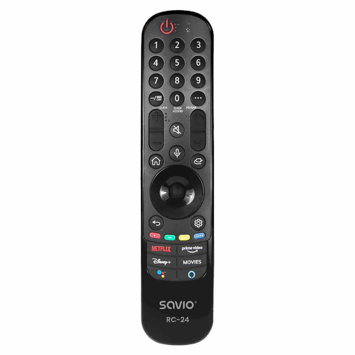 SAVIO RC-24 Universal/Replacement Remote for LG TV – SMART TV