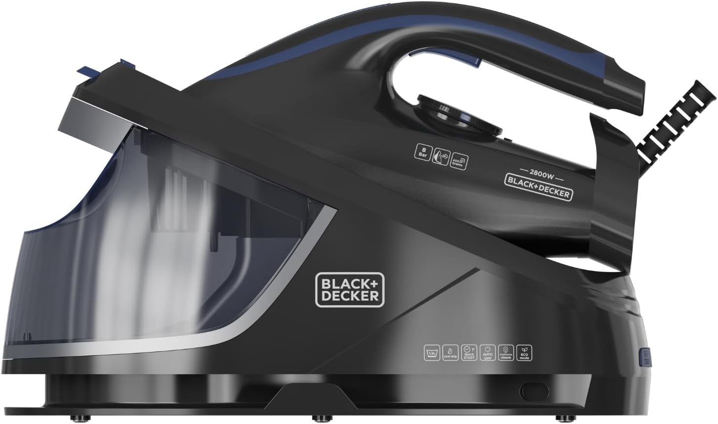 Black+Decker BXSS2800E Σύστημα Σιδερώματος Πίεσης 8bar με Δοχείο 1.5lt