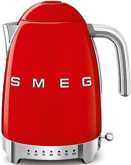 Smeg Βραστήρας 1.7lt 2400W Κόκκινος KLF04RDEU