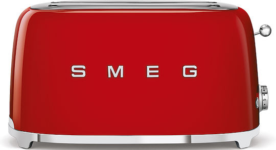 Smeg TSF02RDEU Φρυγανιέρα 2 Θέσεων 1500W Κόκκινη