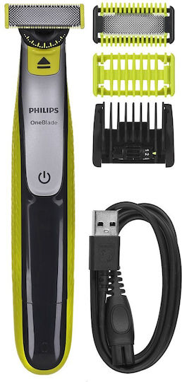 Philips OneBlade 360 QP2834/23 Ξυριστική Μηχανή Προσώπου / Σώματος Επαναφορτιζόμενη