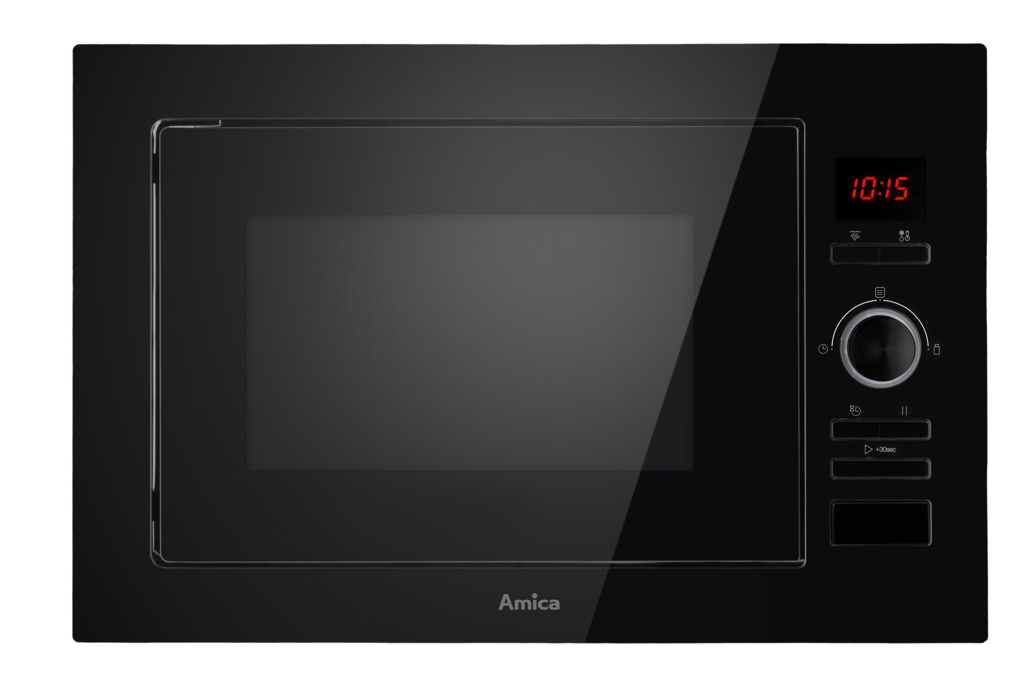 Amica AMMB25E3GB Φούρνος Μικροκυμάτων Εντοιχιζόμενος Μαύρο