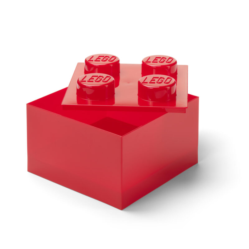 Lego Παιδικό Κουτί Αποθήκευσης από Πλαστικό Κόκκινο 25x18x25 cm