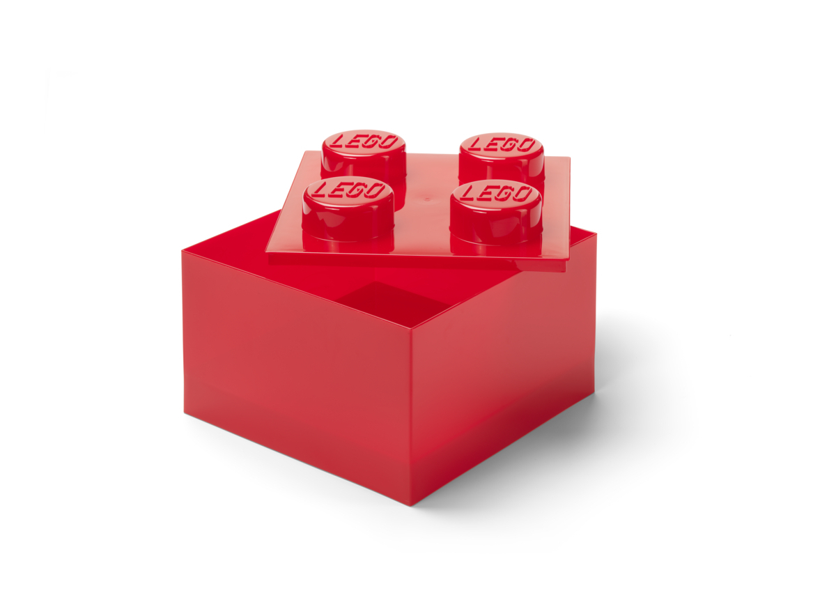 Lego Παιδικό Κουτί Αποθήκευσης από Πλαστικό Κόκκινο 25x18x25 cm