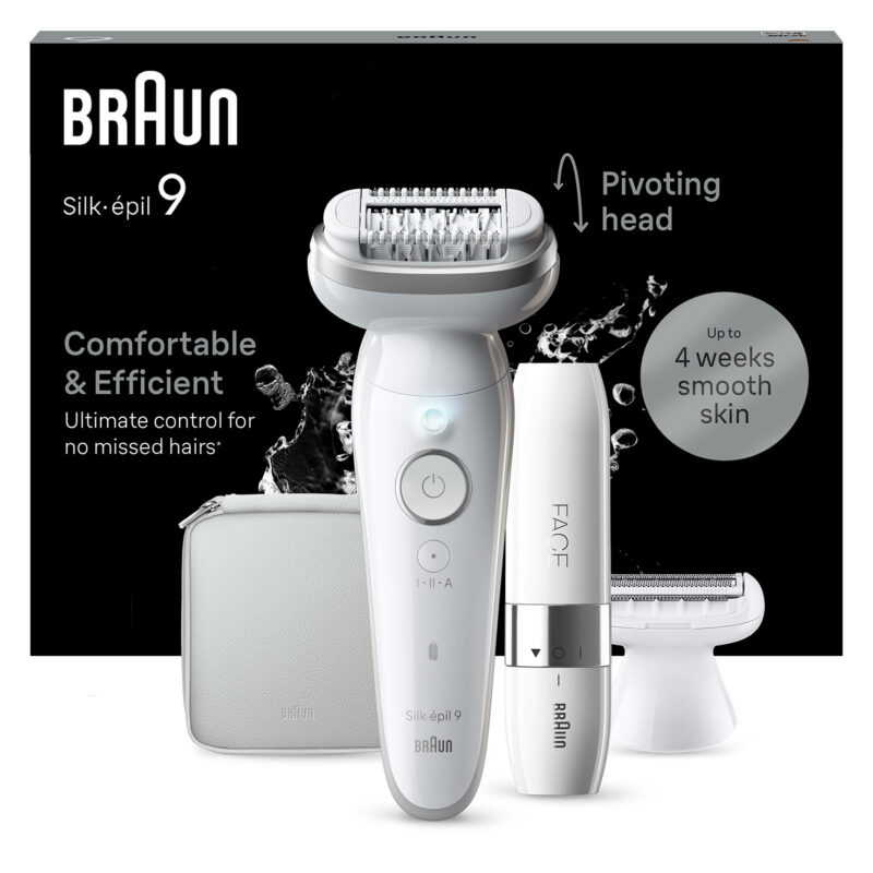 Braun Silk·epil 9 Αποτριχωτική Μηχανή Epilator για Πρόσωπο & Σώμα 9-341