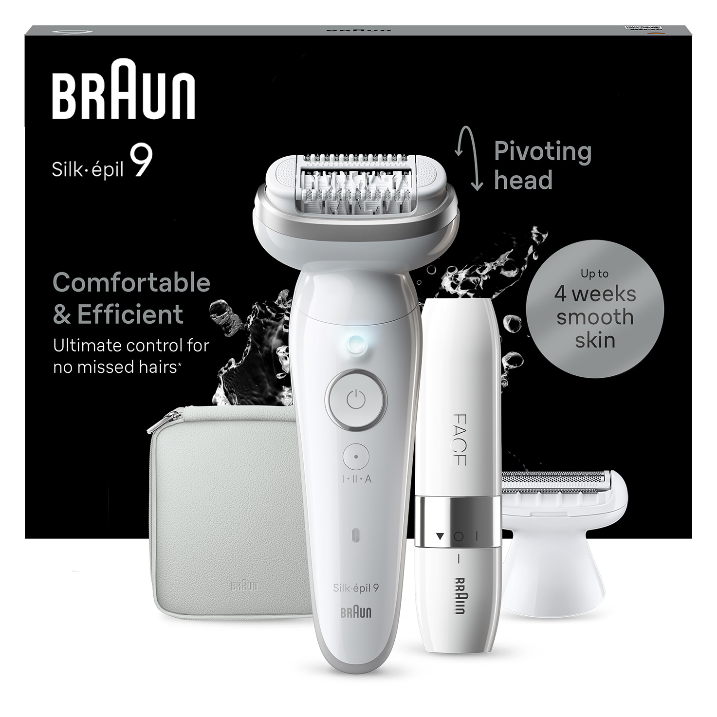 Braun Silk·epil 9 Αποτριχωτική Μηχανή Epilator για Πρόσωπο & Σώμα 9-341