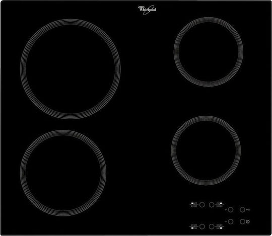 Εστία Αυτόνομη Κεραμική Whirlpool AKT 801 NE με Λειτουργία Κλειδώματος 58x51εκ.