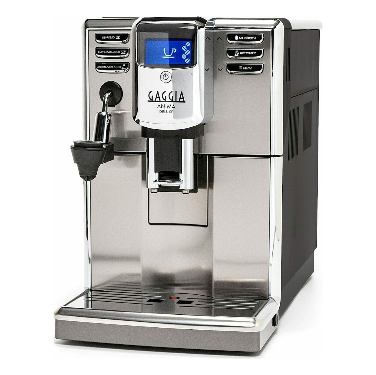 Μηχανή Espresso Gaggia Anima Deluxe R18761/01 Πλήρως αυτόματη  1,8L 1850W Πίεσης 15bar με Μύλο Άλεσης Ασημί
