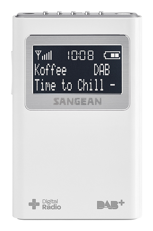 Sangean DPR-39 Φορητό Ραδιόφωνο Μπαταρίας DAB+ με USB White