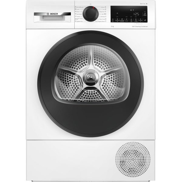 Στεγνωτήριο ρούχων Bosch WQG24501BY με αντλία θερμότητας, 9 kg