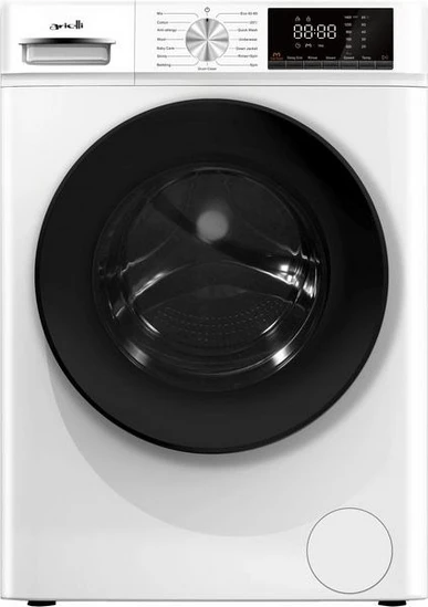 Πλυντήριο Ρούχων ARIELLI AWM80-14586W 8kg, 1400 στροφές, με Ατμό, A, Λευκό