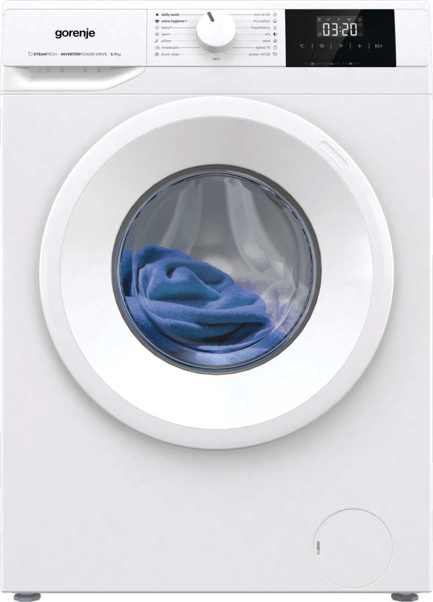 Πλυντήριο Ρούχων Gorenje WNGPI72SBS 7kg 1200 Στροφών