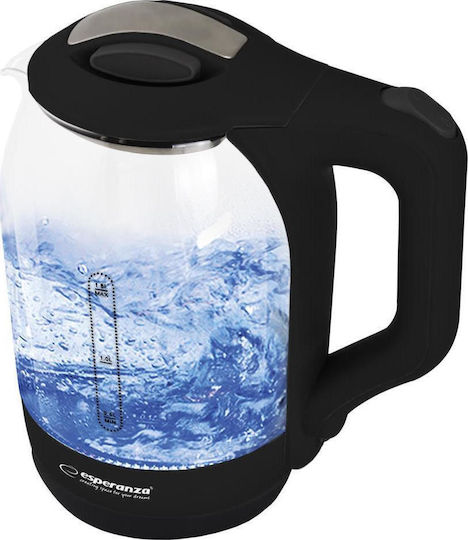 Esperanza Yukon EKK025K Βραστήρας 1.7lt 1500W Μαύρος