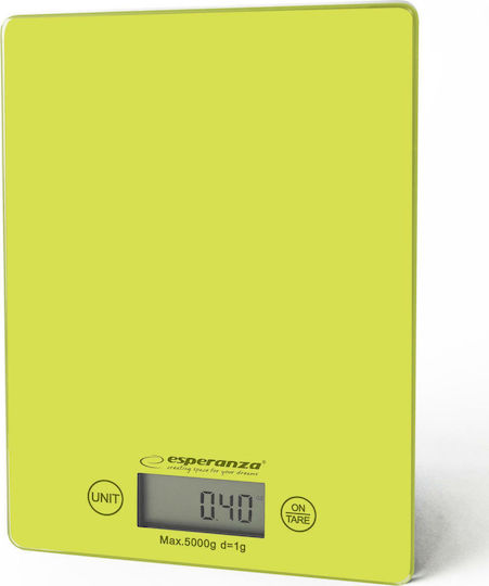 Esperanza EKS002G Ψηφιακή Ζυγαριά Κουζίνας 1gr/5kg Lemon
