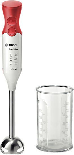 Bosch MSM64110 Ραβδομπλέντερ με Ανοξείδωτη Ράβδο 450W Λευκό