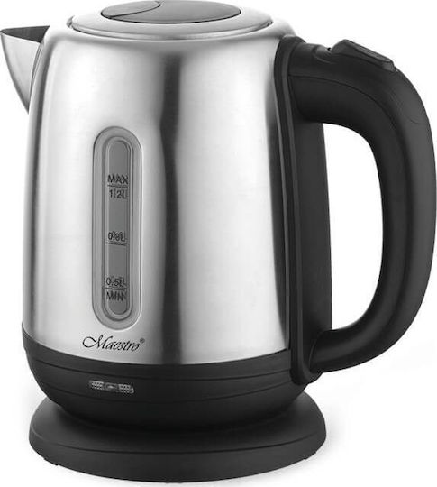 Maestro MR-027 Βραστήρας 1.2lt 1630W Ασημί