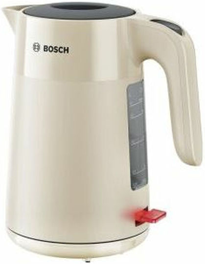 Bosch Βραστήρας 1.7lt 2400W Μπεζ TWK2M167