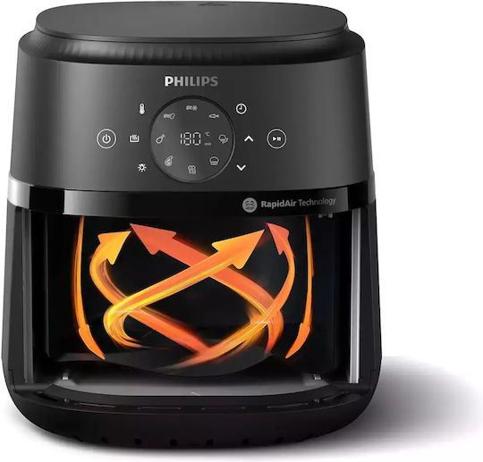 Philips Air Fryer 4.2lt Μαύρο NA221/00