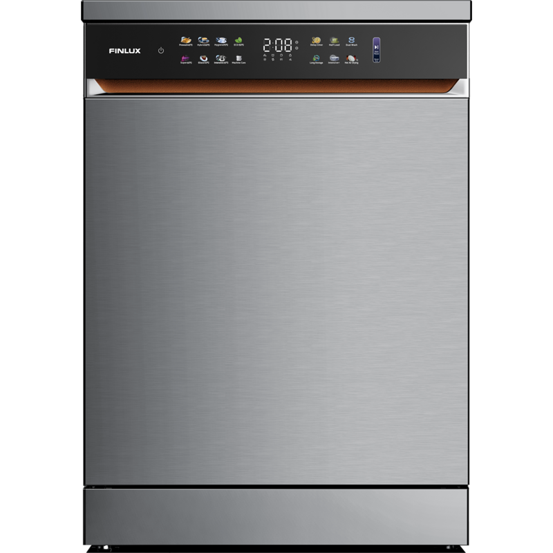 Πλυντήριο Πιάτων Ελεύθερο Finlux DFX6015HIGH 60εκ Α για 15 Σερβίτσια Inox