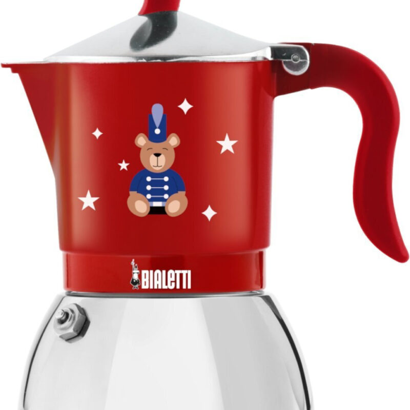 Bialetti Fiammetta Μπρίκι 2TZ Induction Αρκουδάκι Κόκκινο