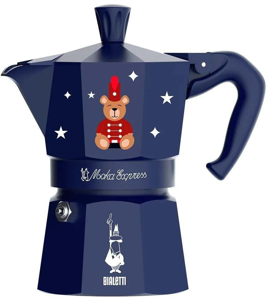 Bialetti Moka Express Μπρίκι Espresso 1TZ Joyful Memories Μπλε