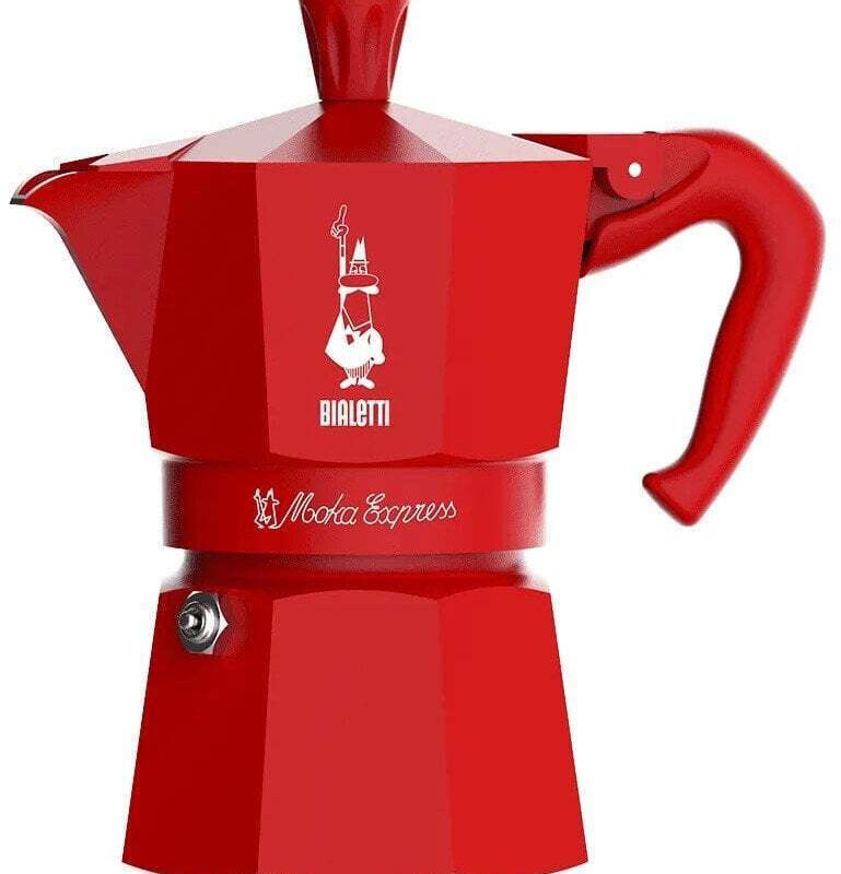 Bialetti Moka Express Μπρίκι Espresso 1TZ Joyful Memories Κόκκινο