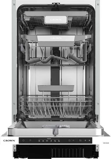 Πλυντήριο Πιάτων Πλήρως Εντοιχιζόμενο Crown DWC4563BI για 10 Σερβίτσια, Π45εκ, C
