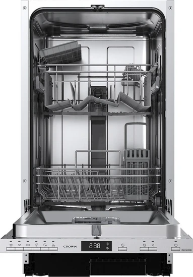 Πλυντήριο Πιάτων Πλήρως Εντοιχιζόμενο Crown DWC4522BI για 10 σερβίτσια E Π45 εκ.