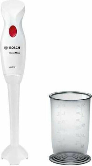 Bosch MSM14100 Ραβδομπλέντερ με Πλαστική Ράβδο 400W Λευκό