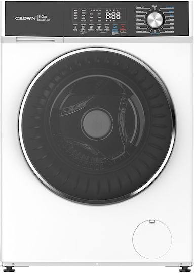 Πλυντήριο Ρούχων Crown CWM8014WY 8kg, 1400 Στροφών, Α