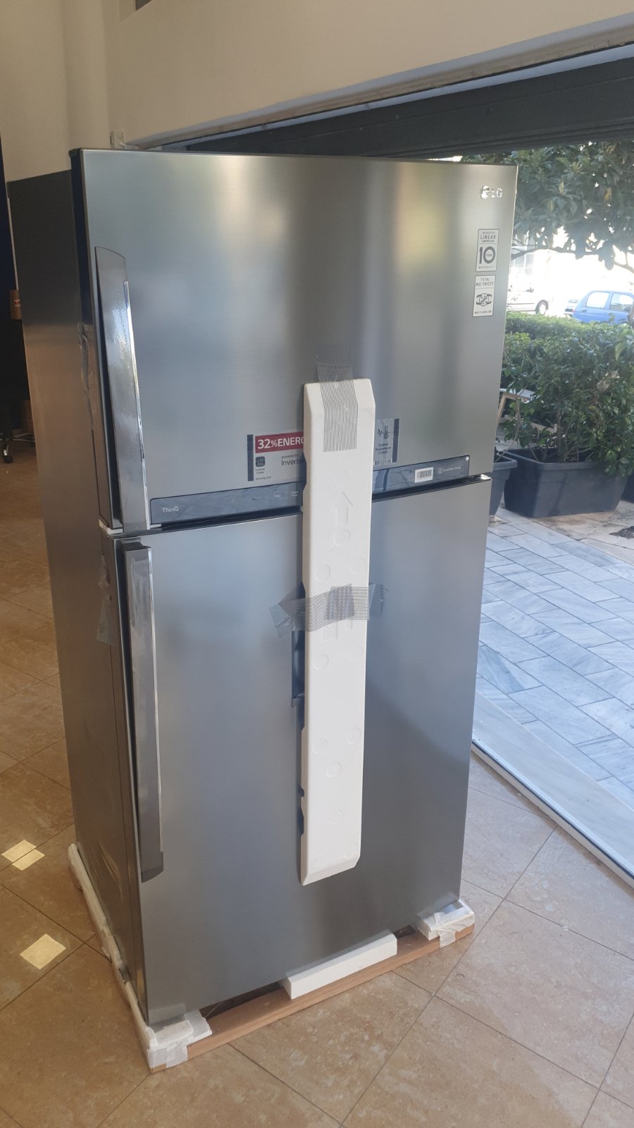 LG GTF916PZPYD ψυγειοκαταψύκτης Ελεύθερο 592 L E Ανοξείδωτο ατσάλι (Αχρησιμοποίητο προϊόν έκθεσης) - Image 2