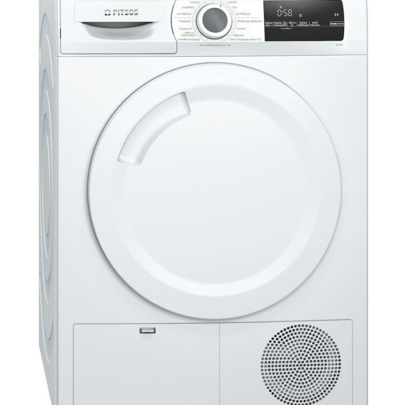 Στεγνωτήριο Ρούχων Pitsos WTP704D8 GR 8kg με Αντλία Θερμότητας