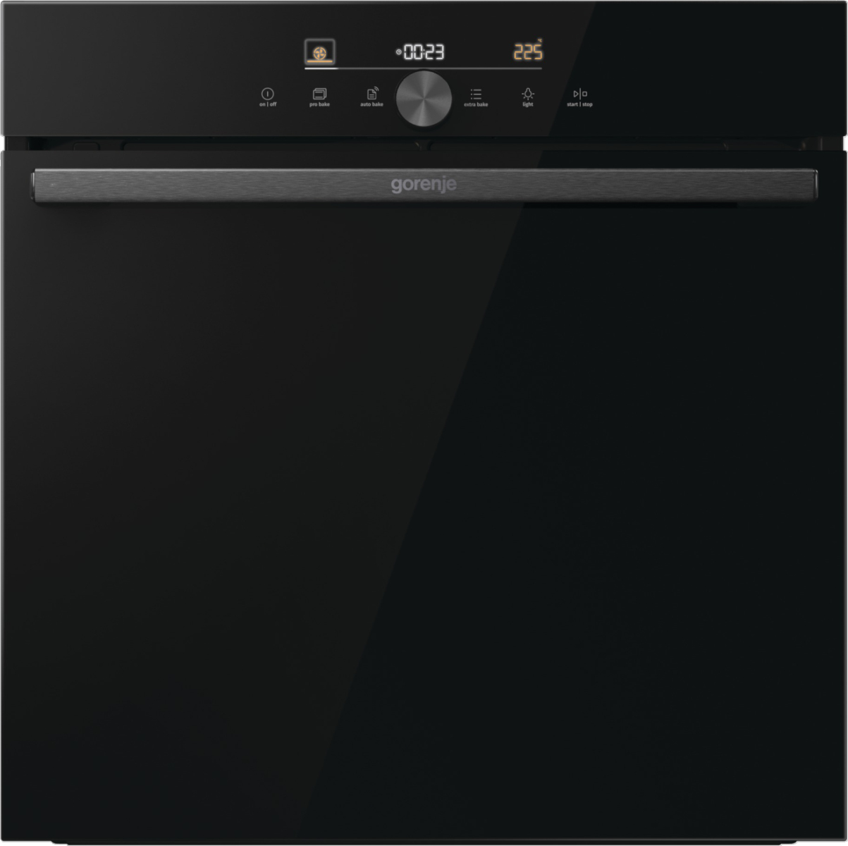 Φούρνος άνω Πάγκου Gorenje BOS6747A05DG OptiBake 77lt, χωρίς Εστίες, Π59,5εκ, Α+, Μαύρος