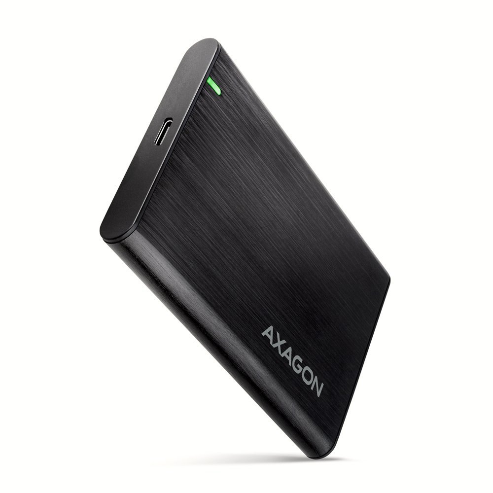 AXAGON EE25-A6C USB-C 3.2 GEN 1 - SATA 6G 2.5" EXTERNAL SCREWLESS ALU RAW BOX BLACK