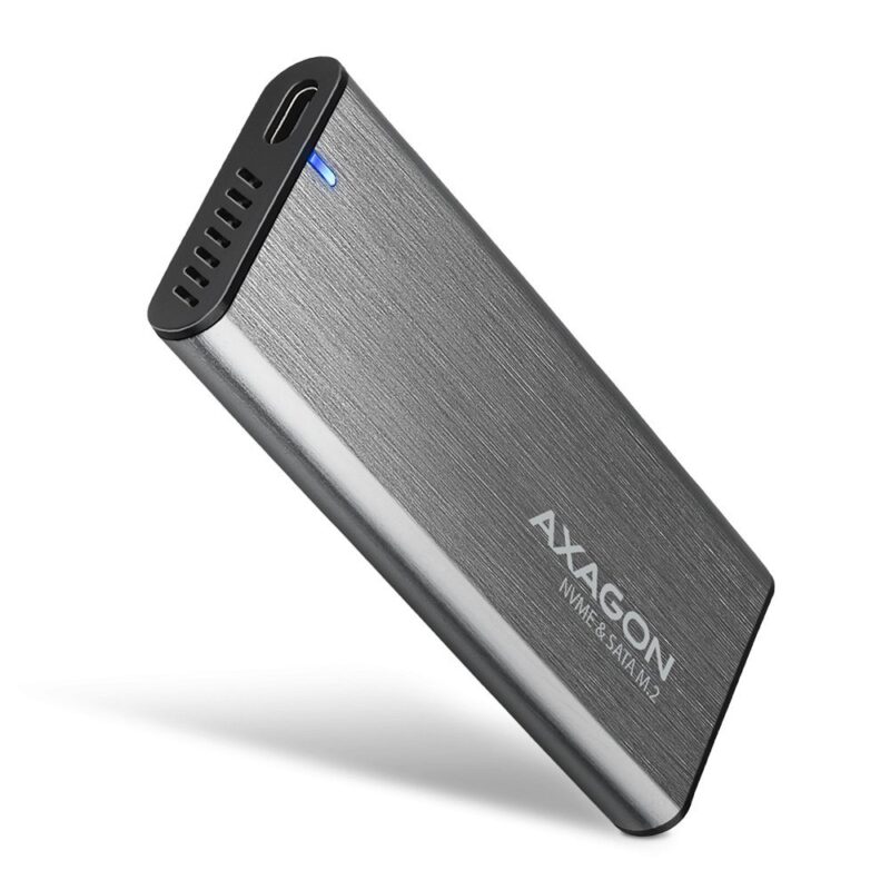 AXAGON EEM2-SG2 USB-C 3.2 GEN 2 - M.2 NVME / SATA SSD 30-80MM ALU BOX